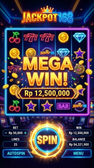 jackpot168 — menu pengaturan